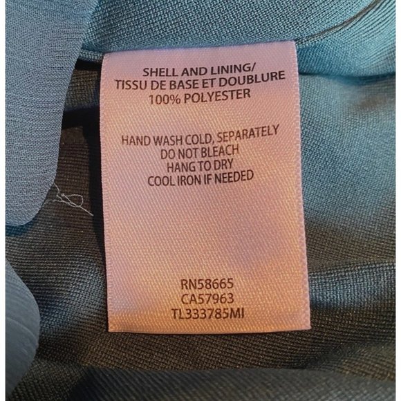 Leith Long Bell Sleeve Sheer Romper Teal Green Size Medium - Picture 5 of 7